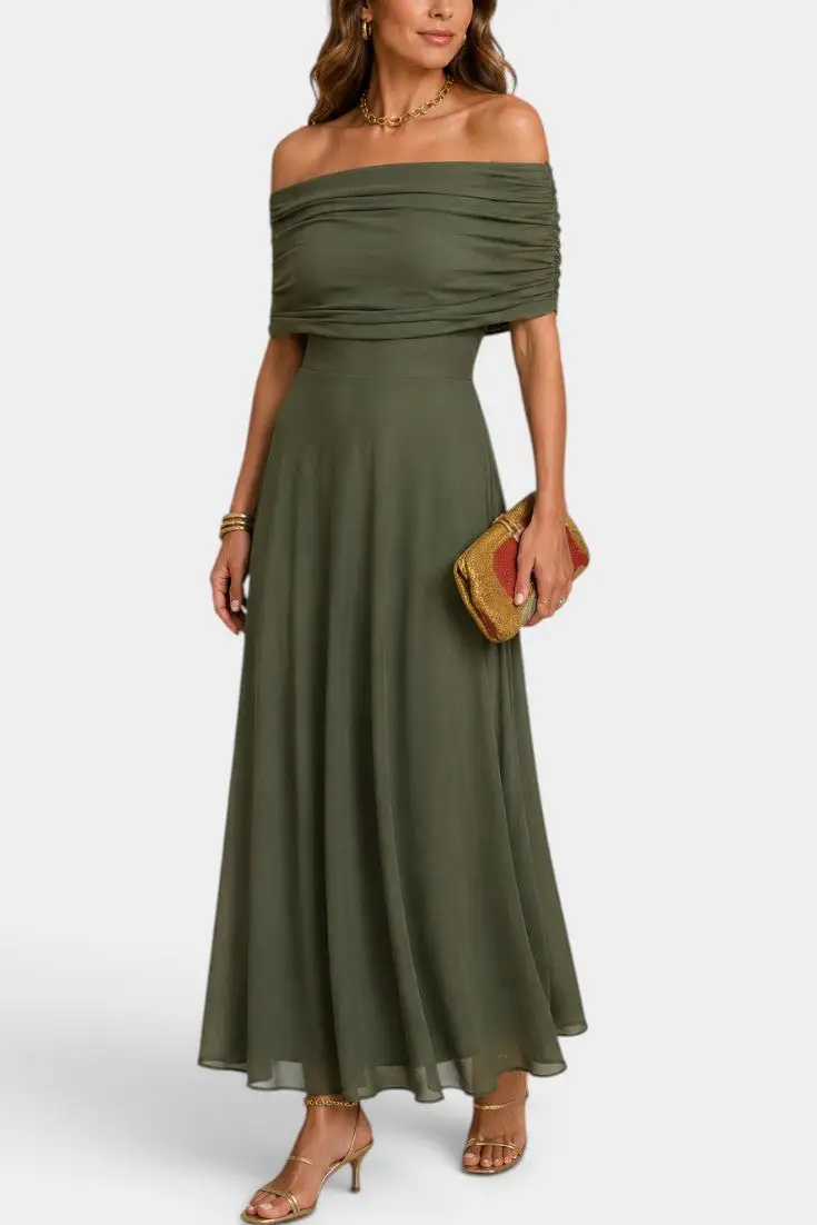 Asymmetric Tie-Dye Maxi Dress