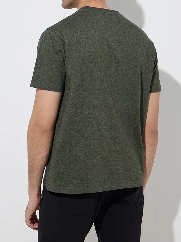 Casual Style Plain Loose Cotton T-Shirt