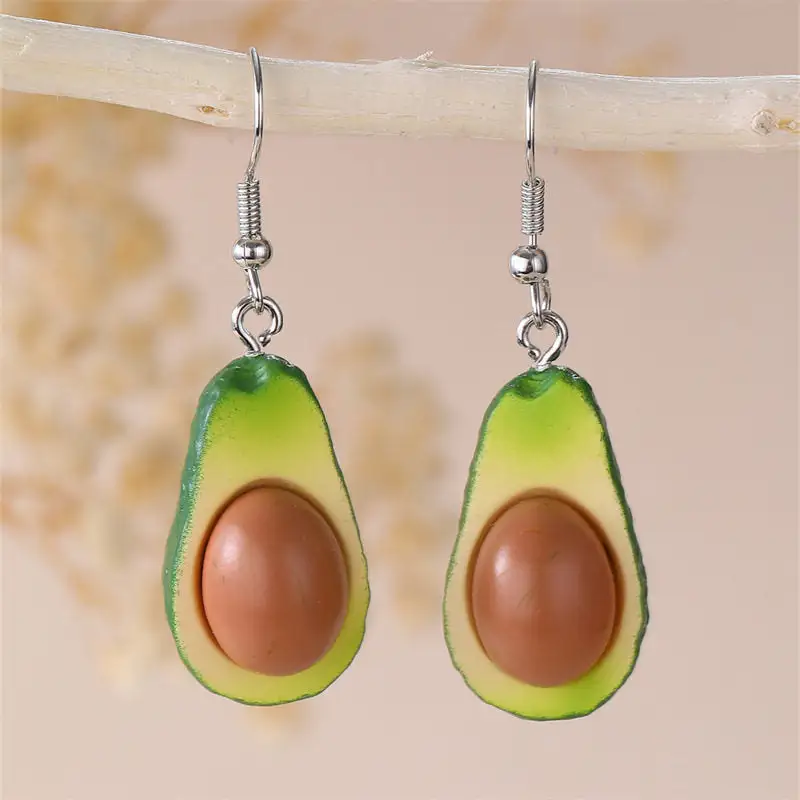 Fruit Resin Statement Earrings