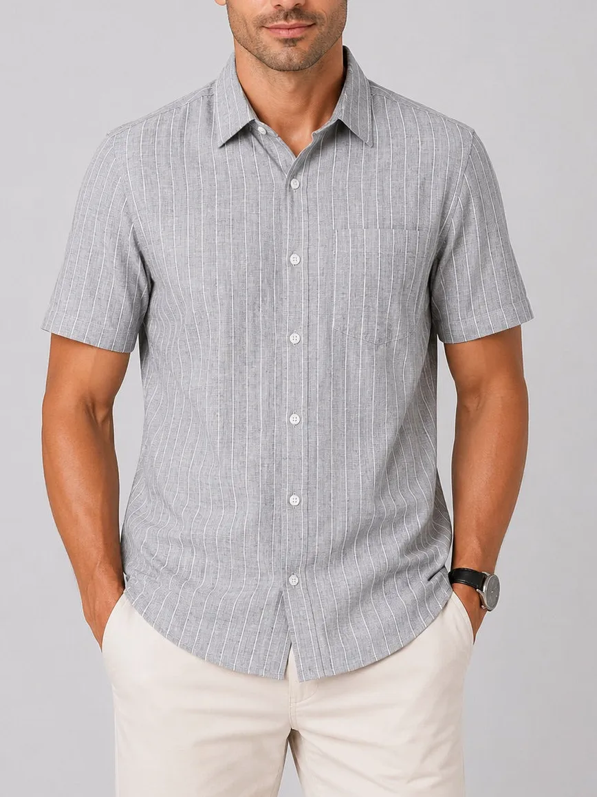 Weekend Striped Regular Fit Half Sleeve Men's Formal Shirt