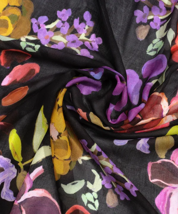Casual Style Floral  Print Scarf