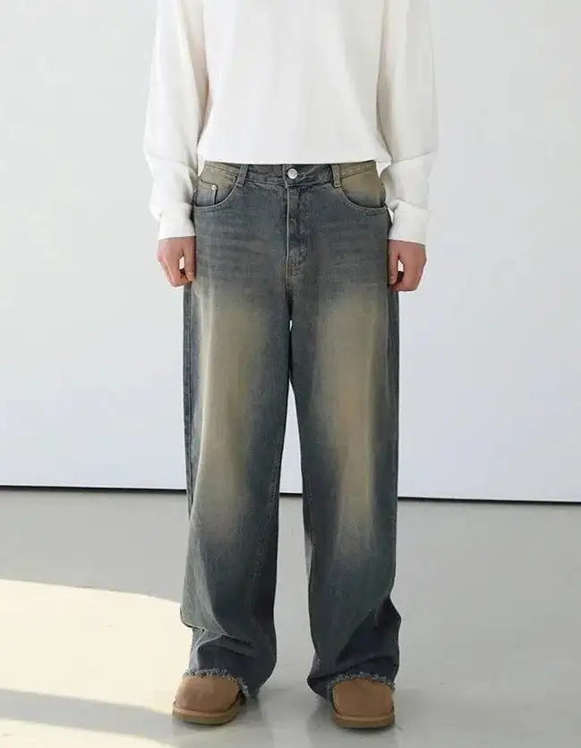 Faded Spots Detail Jeans