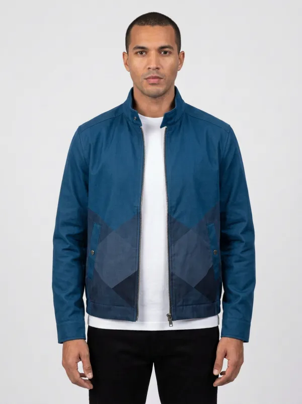 Geometric Colorblock Jacket