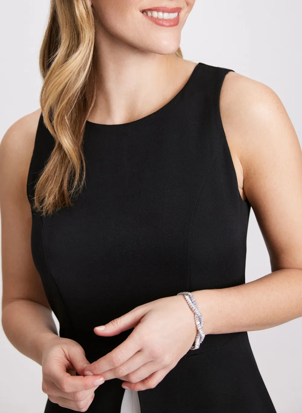 Black And White Loose-Fit Jumpsuit
