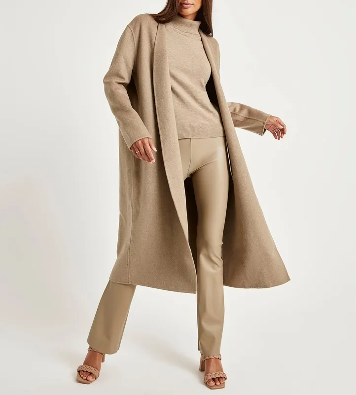 Waist Tie Wool Jacket