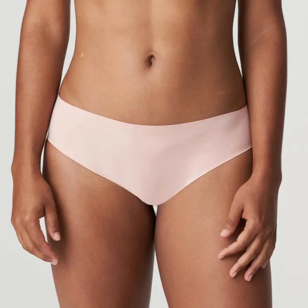 Women's Seamless Bonded Edge Microfiber Cotton Second Skin Lightweight Bikini Panty