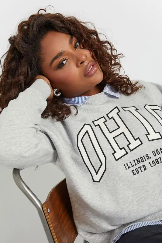 Grey 'Ohio' 2-In-1 Sweatshirt