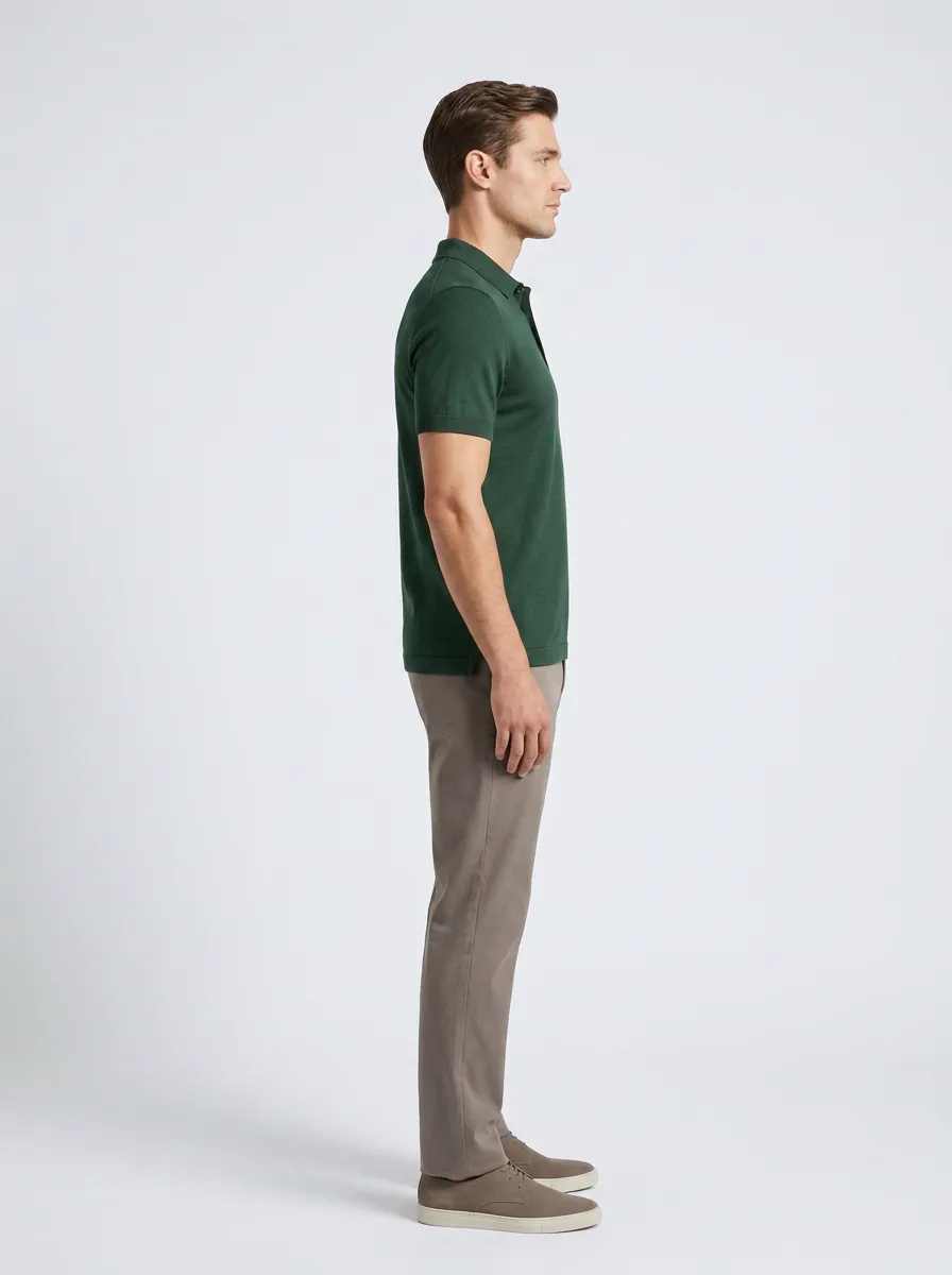 Refined Versatile-Look Men's Polo Shirt