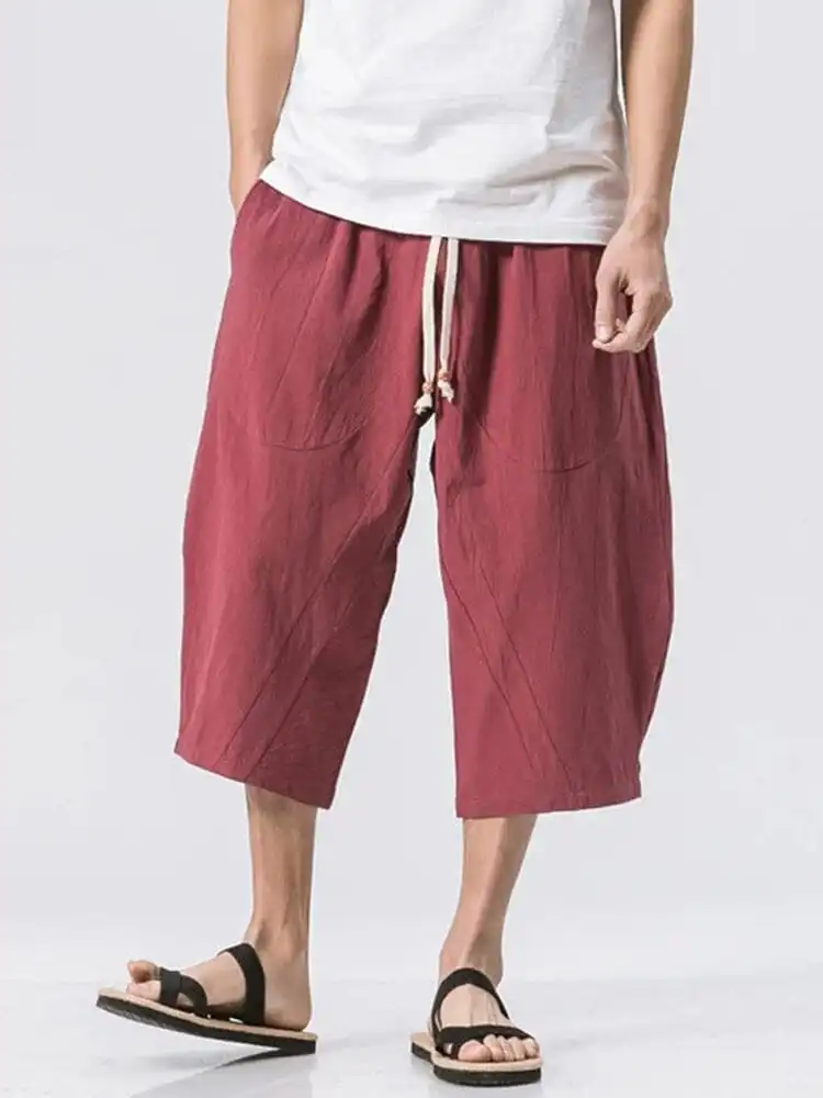 Cropped-Length Woven Shorts