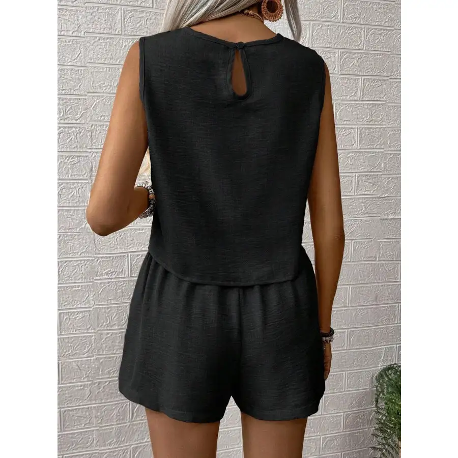 Everyday Round Neck Tank and Shorts Set