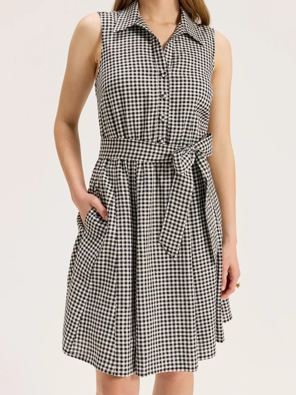 Courtside Check Mini Dress