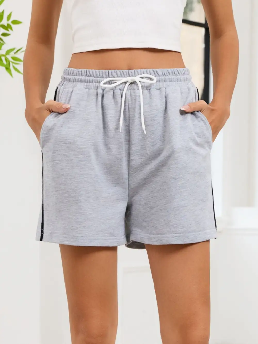 Boutique Drawstring Waist Shorts