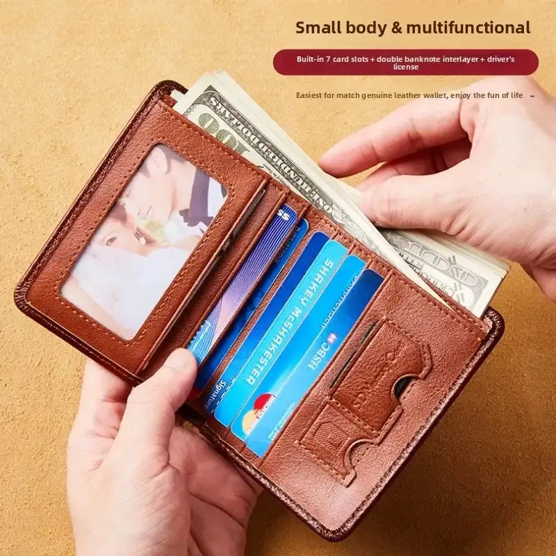 Refined Minimalist: Fold-Over Premium Leather Wallet