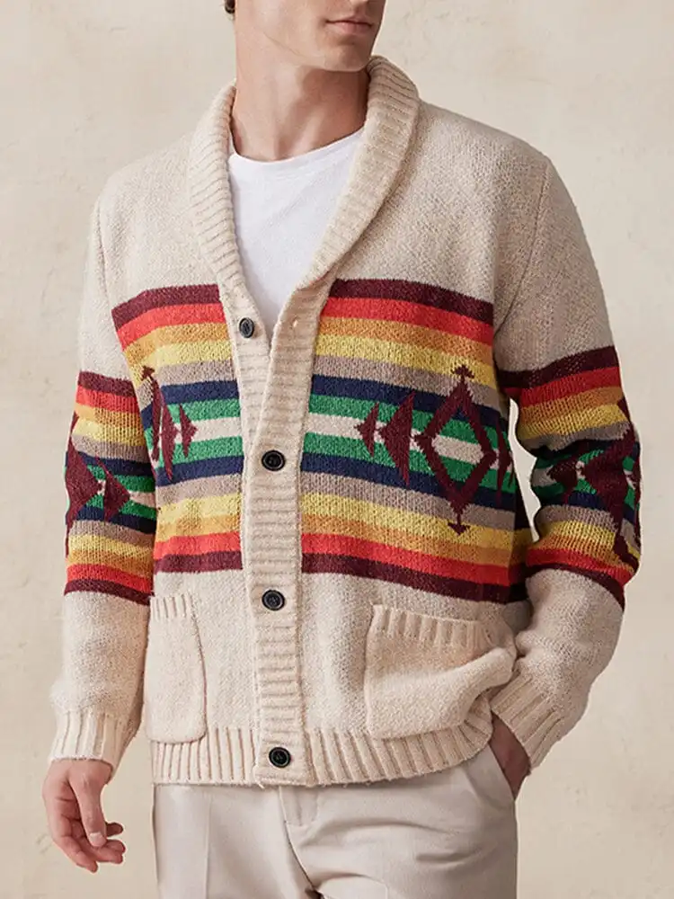 Soft Knit Double Breasted Cardigan Sweater