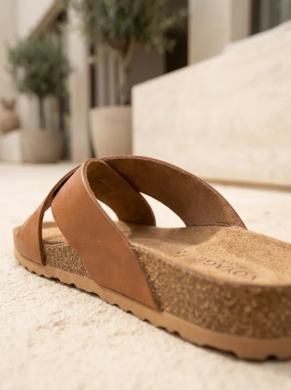 Women's Geometric Open Toe Slide Sandals