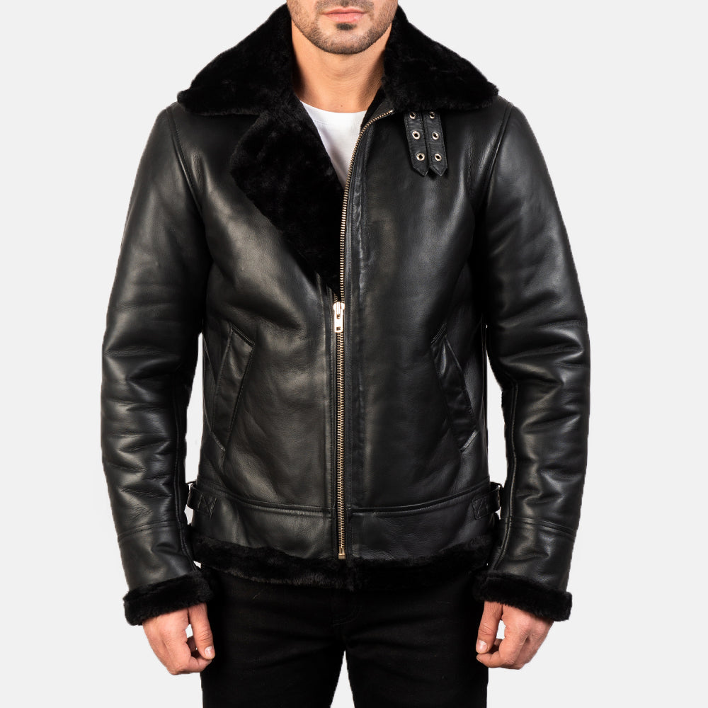 Men's Classic Heritage Bomber Leather Jacket