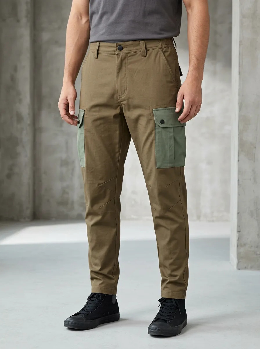 Unisex Contrast Pocket Tactical Work Pants — Everyday Edit