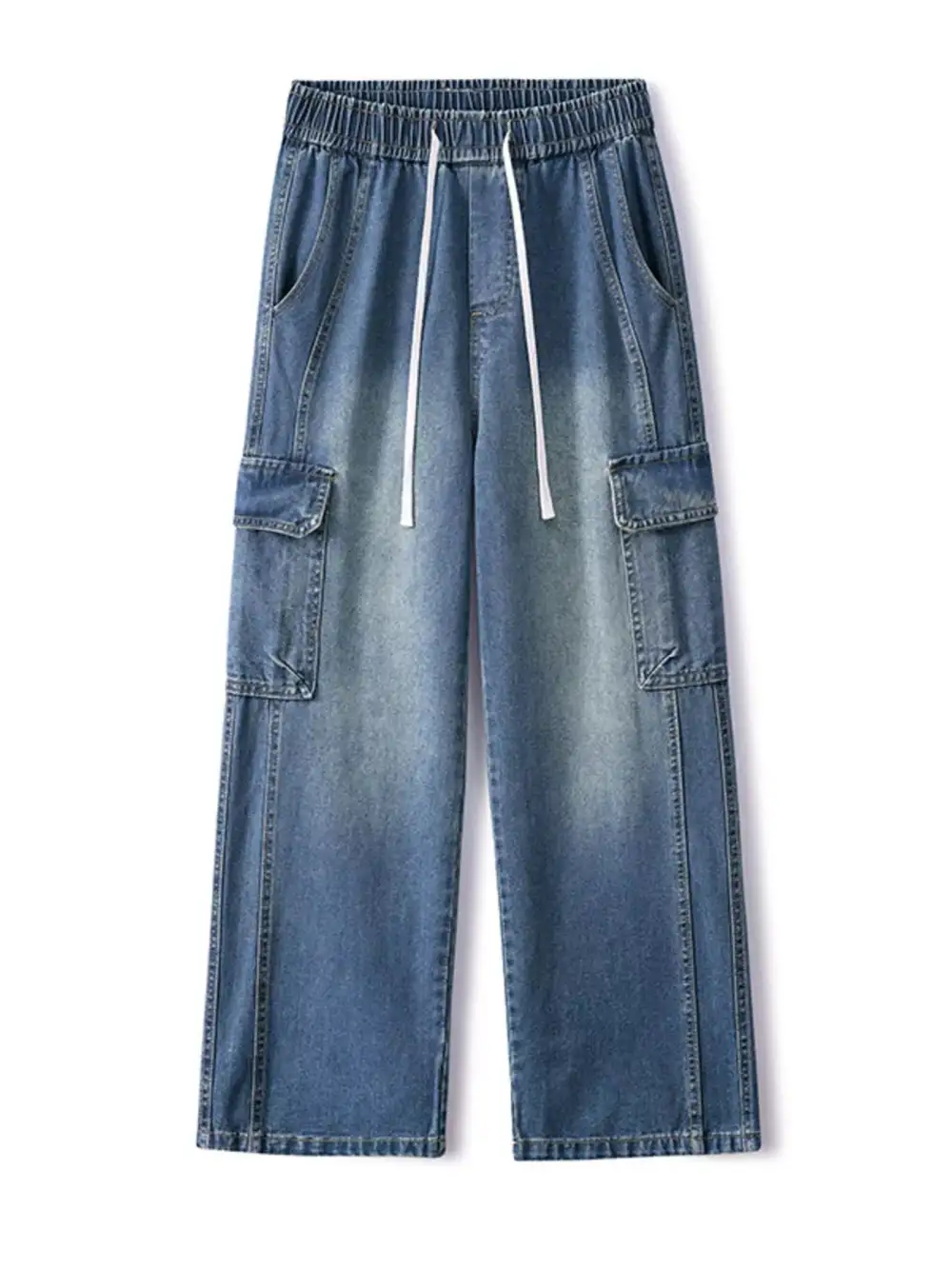 Wide Leg Cargo Jeans
