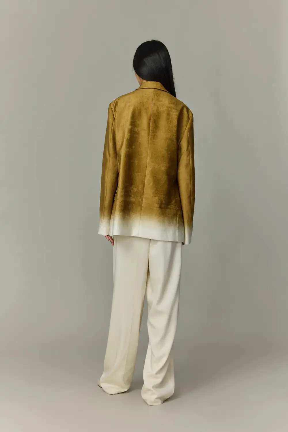 Gradient Velvet Relaxed Blazer