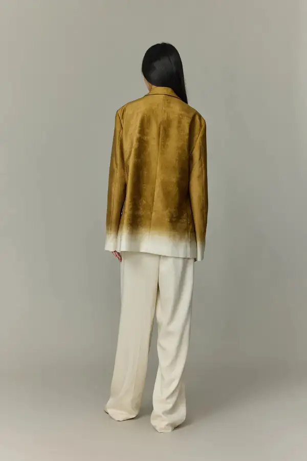 Gradient Velvet Relaxed Blazer