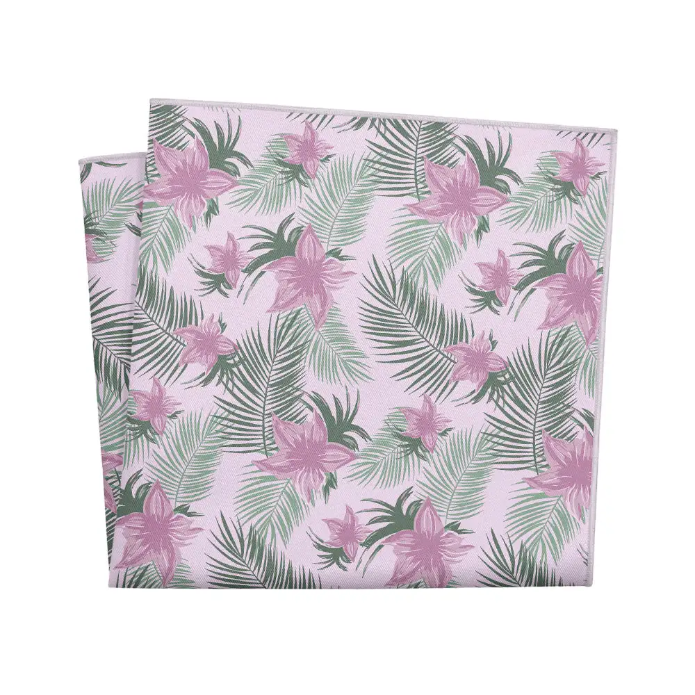 Crisp Sophisticated Floral Pocket Square