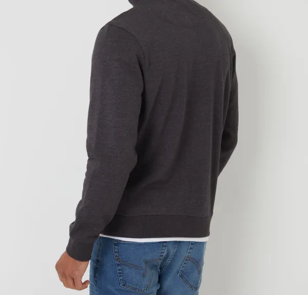 Men's Charcoal Gray Quarter-Zip Sweatshirt
