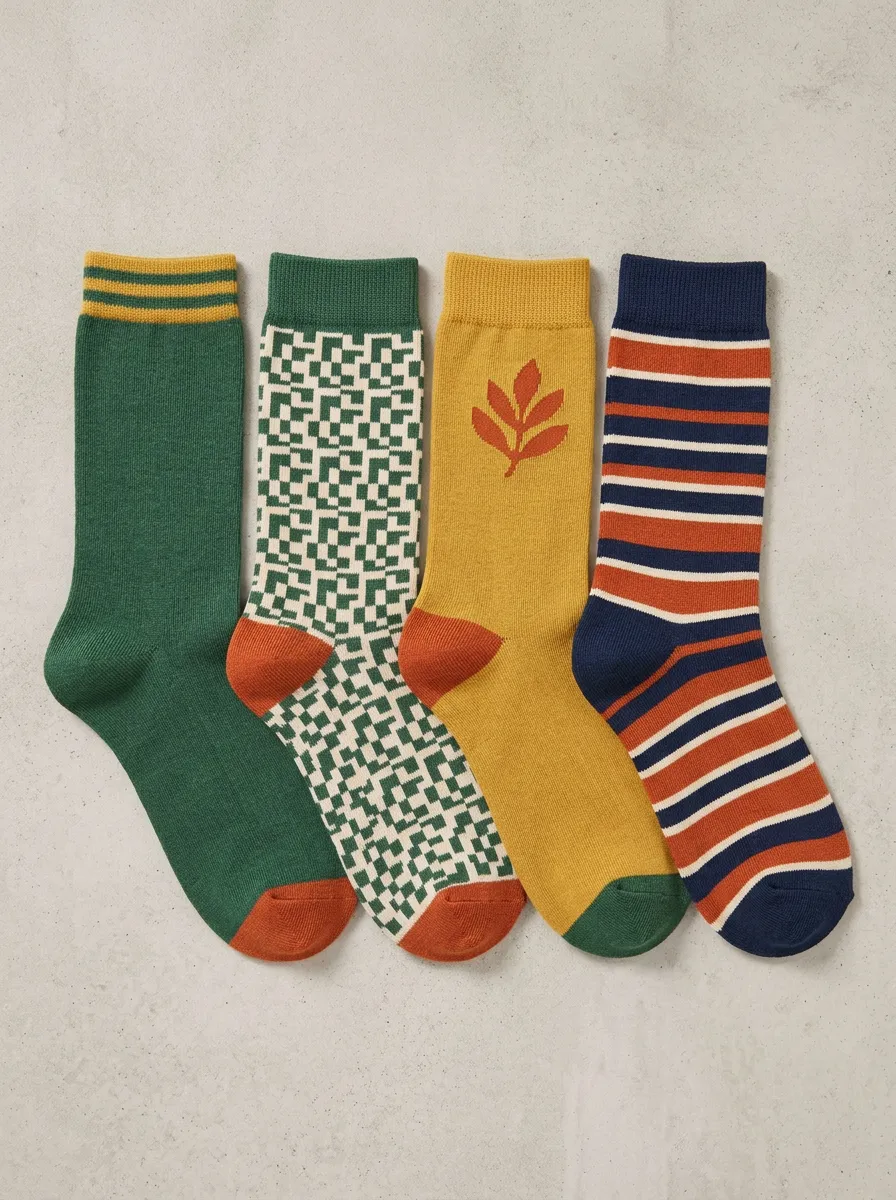 Women's Four Pair Casual Socks