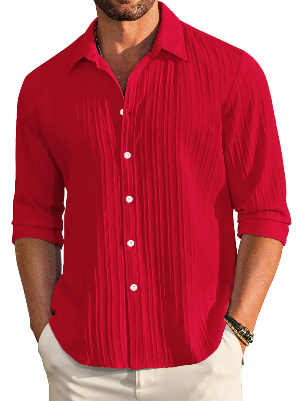 Long Sleeve Button Front Shirt
