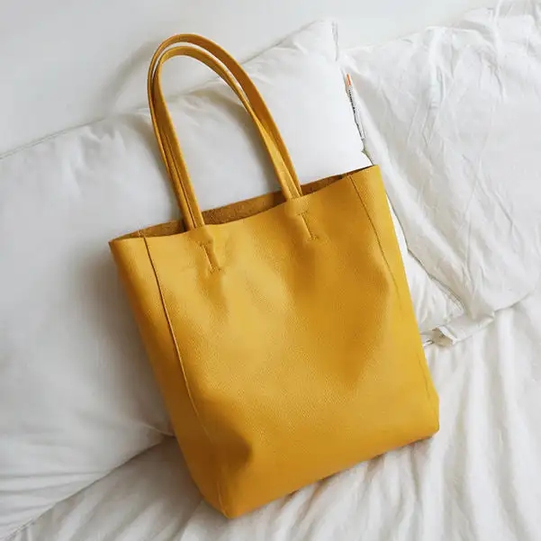 Full Grain Leather Convertible Tote Bag