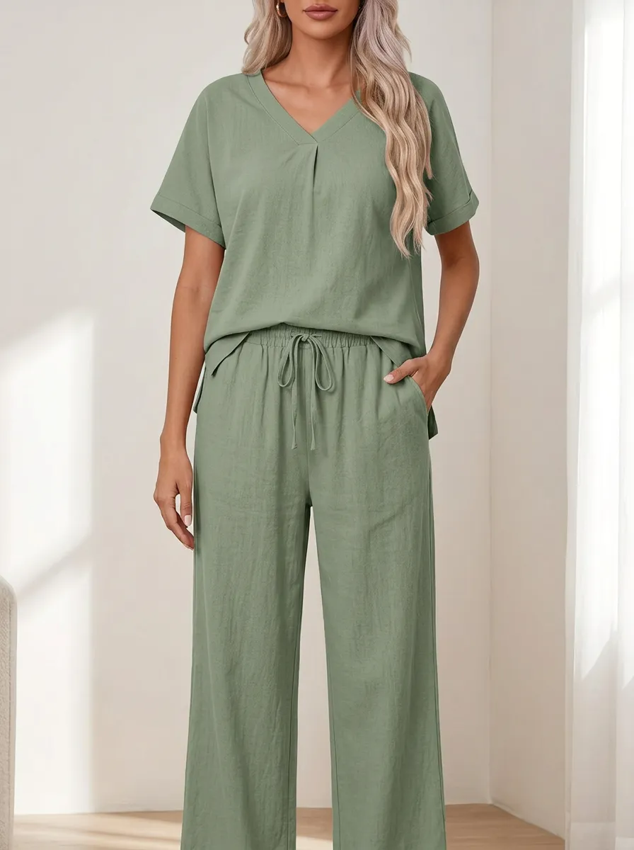 Easy-Wear Daily Women's V-Neck Shirt