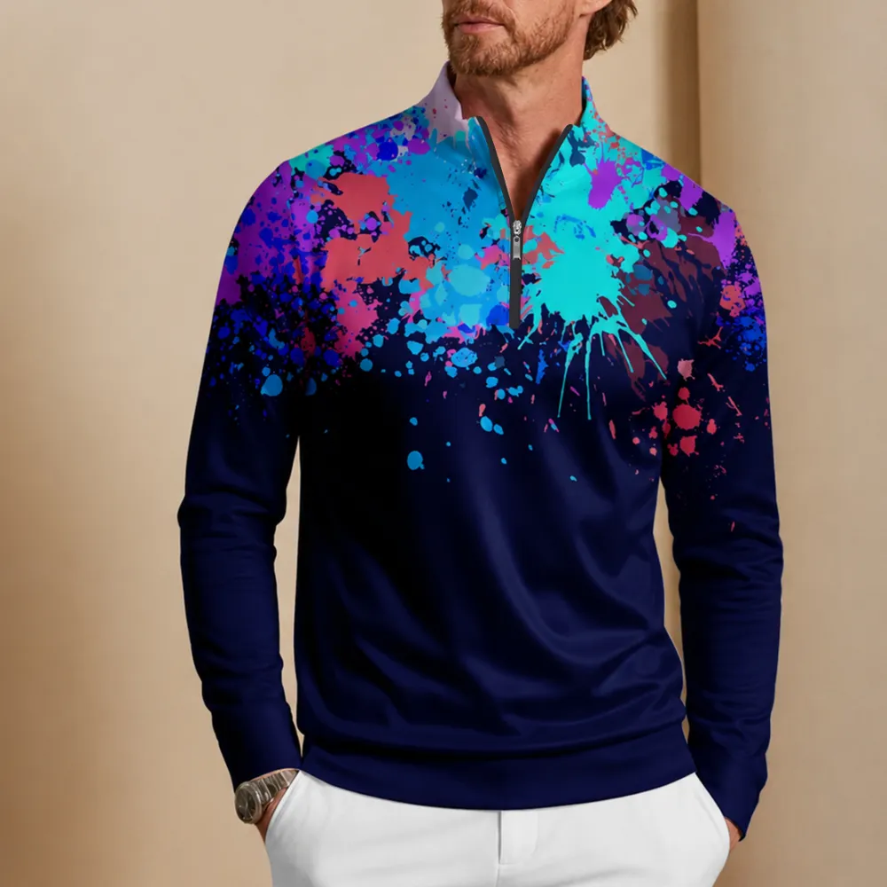 Everyday Lightweight Long Sleeve Pullover Golf Shirt