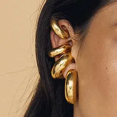 Clip-On Cylinder Earrings
