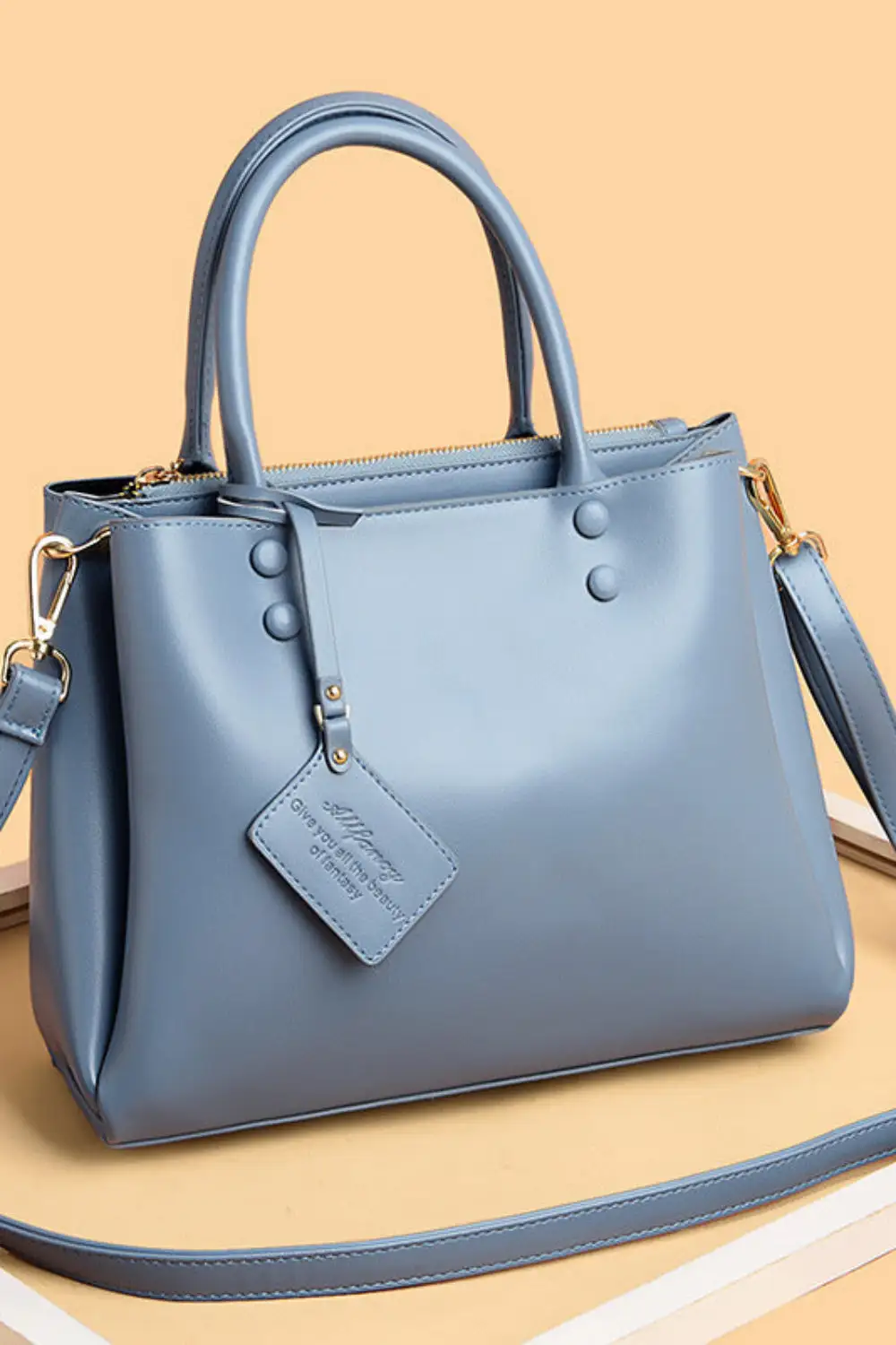 Large Capacity Single Shoulder Handbag Soft PU Vertical Square 2025 Trend