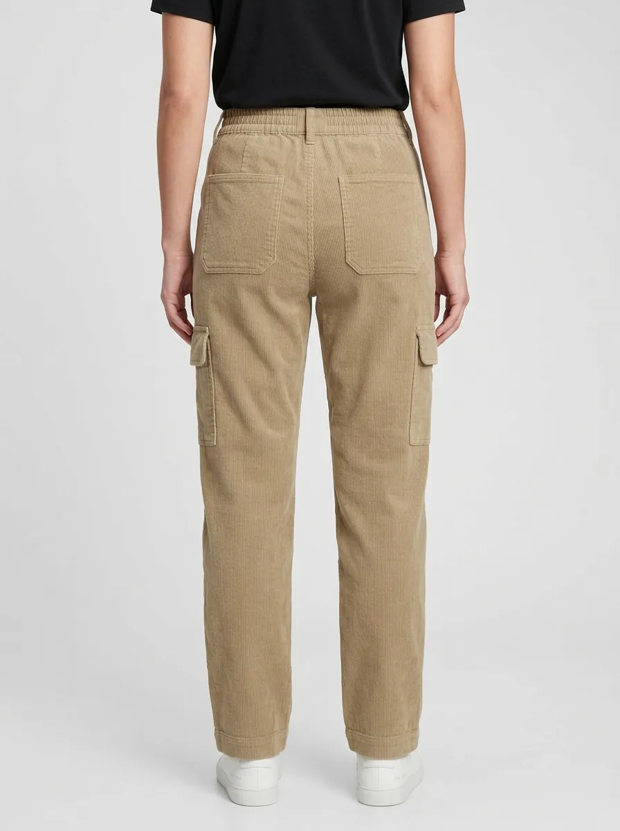 Women's Outdoor-Inspired Cargo Corduroy Pants