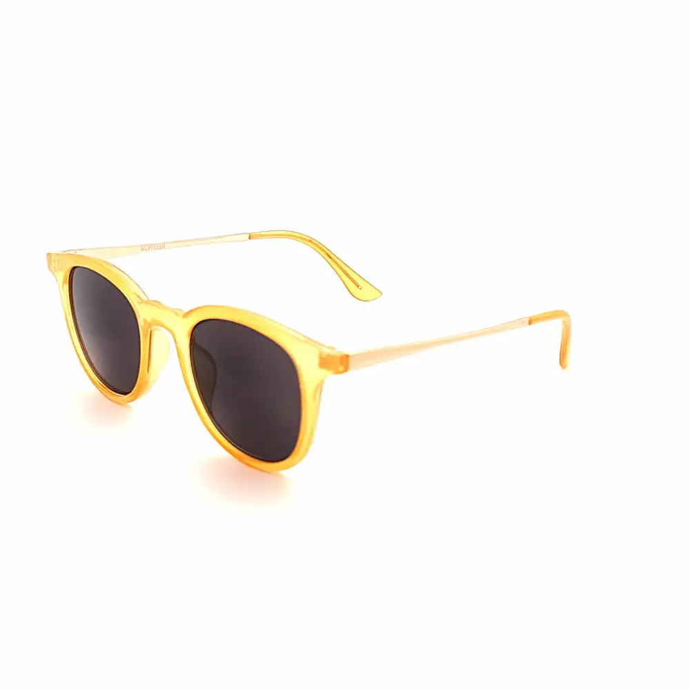 Round Full-Lens Smoke-Lens Reading Sunglasses