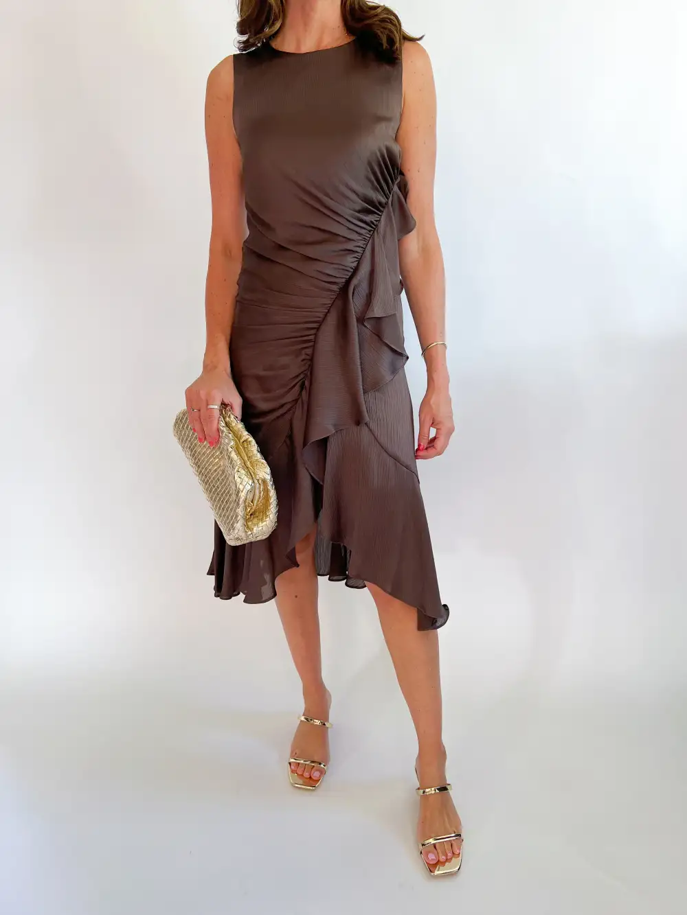 Sleeveless Midi Detail Dress Bodice