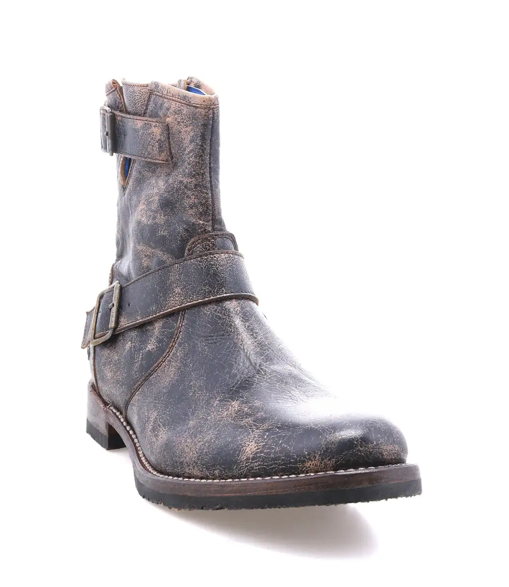 Buckled Streamlined Moto Boots
