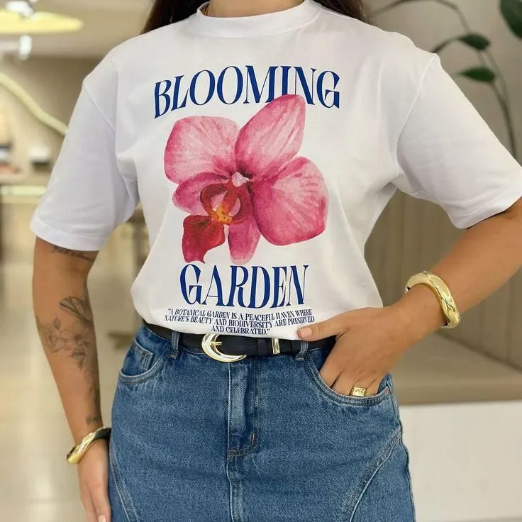 Garden Floral Cotton Tee