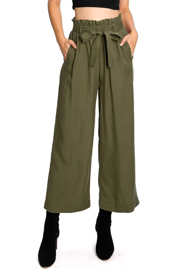 Tied High Rise Culottes