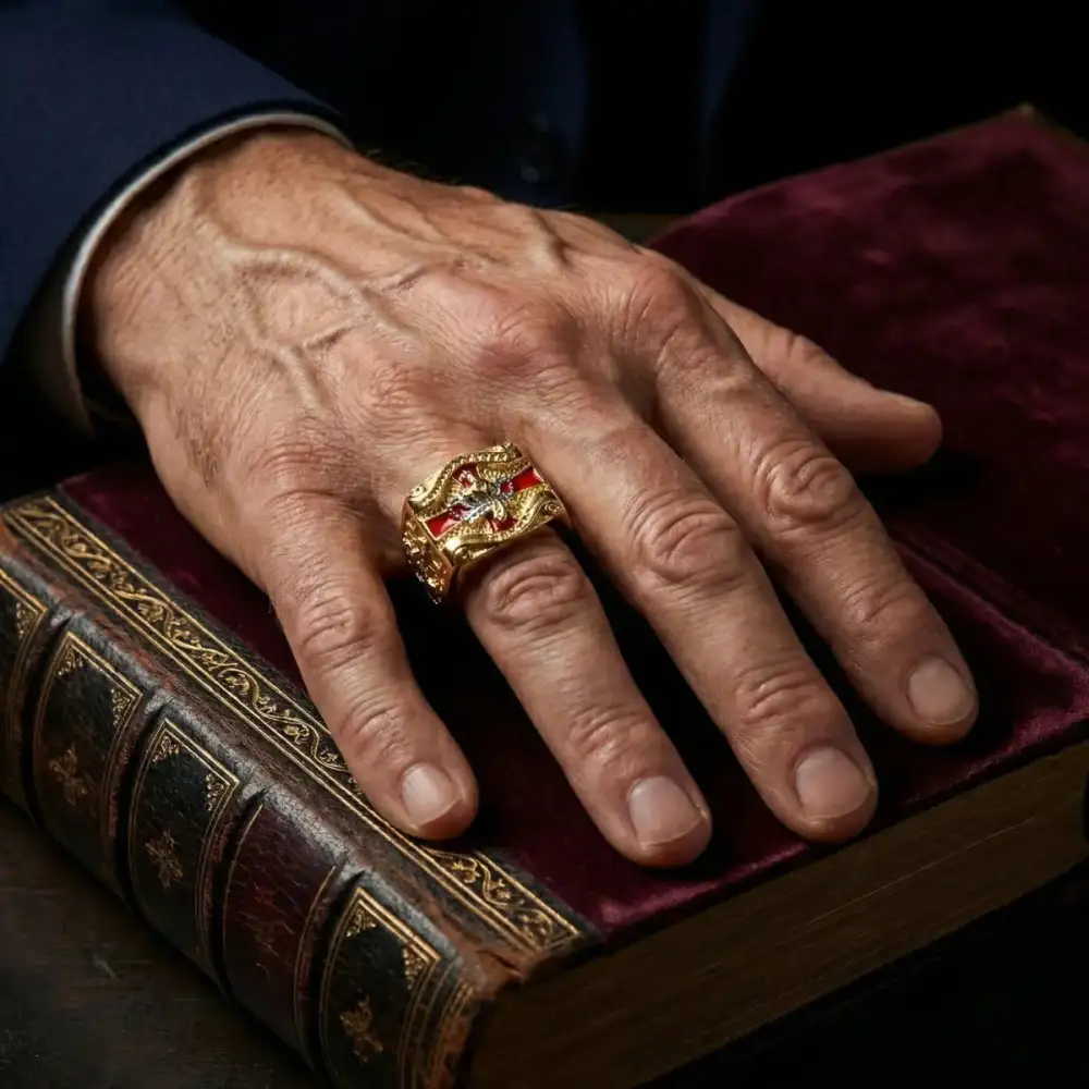 Men's Masonic Knights Templar Ring