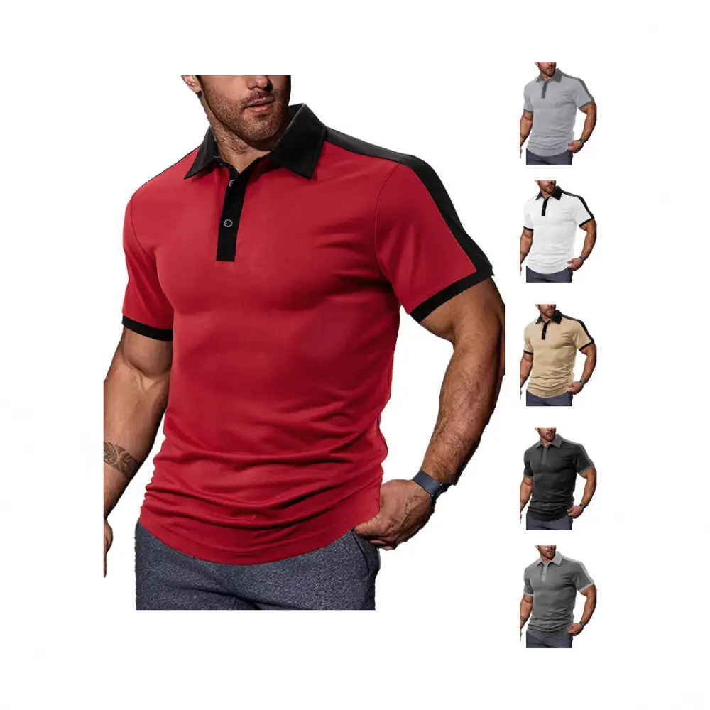 Contrast Trim Fitted Polo Shirt