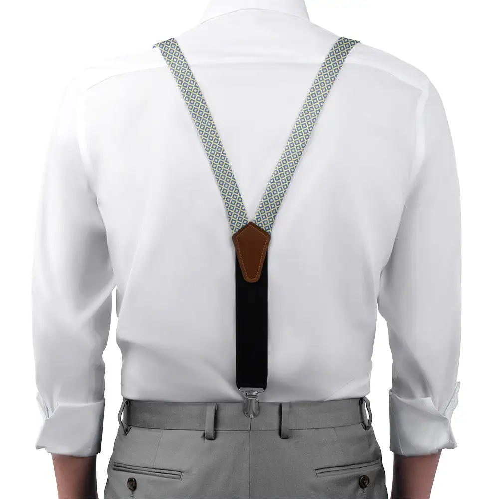 Clancy Geometric Pattern Suspenders
