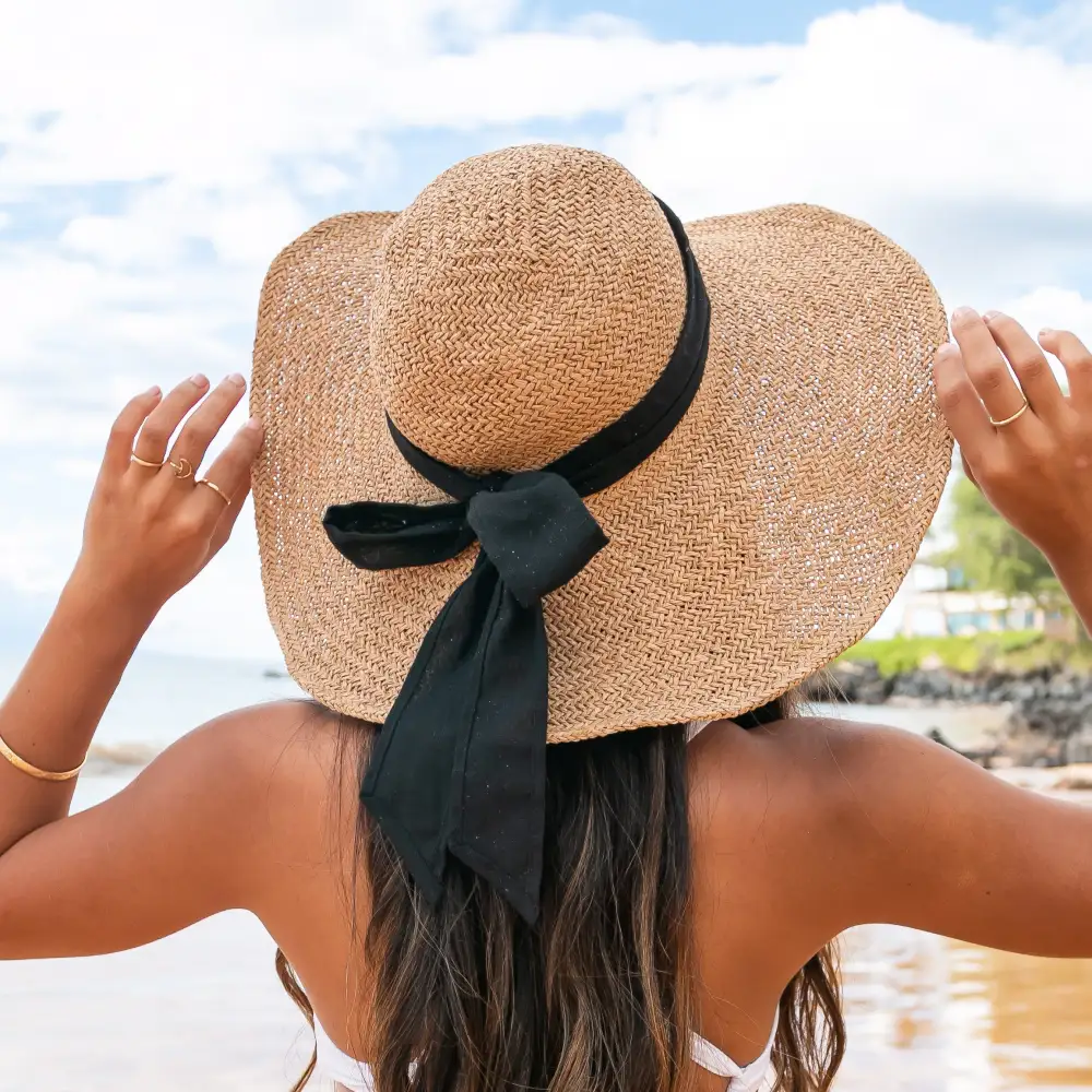Bow Accent Peasant Sunhat