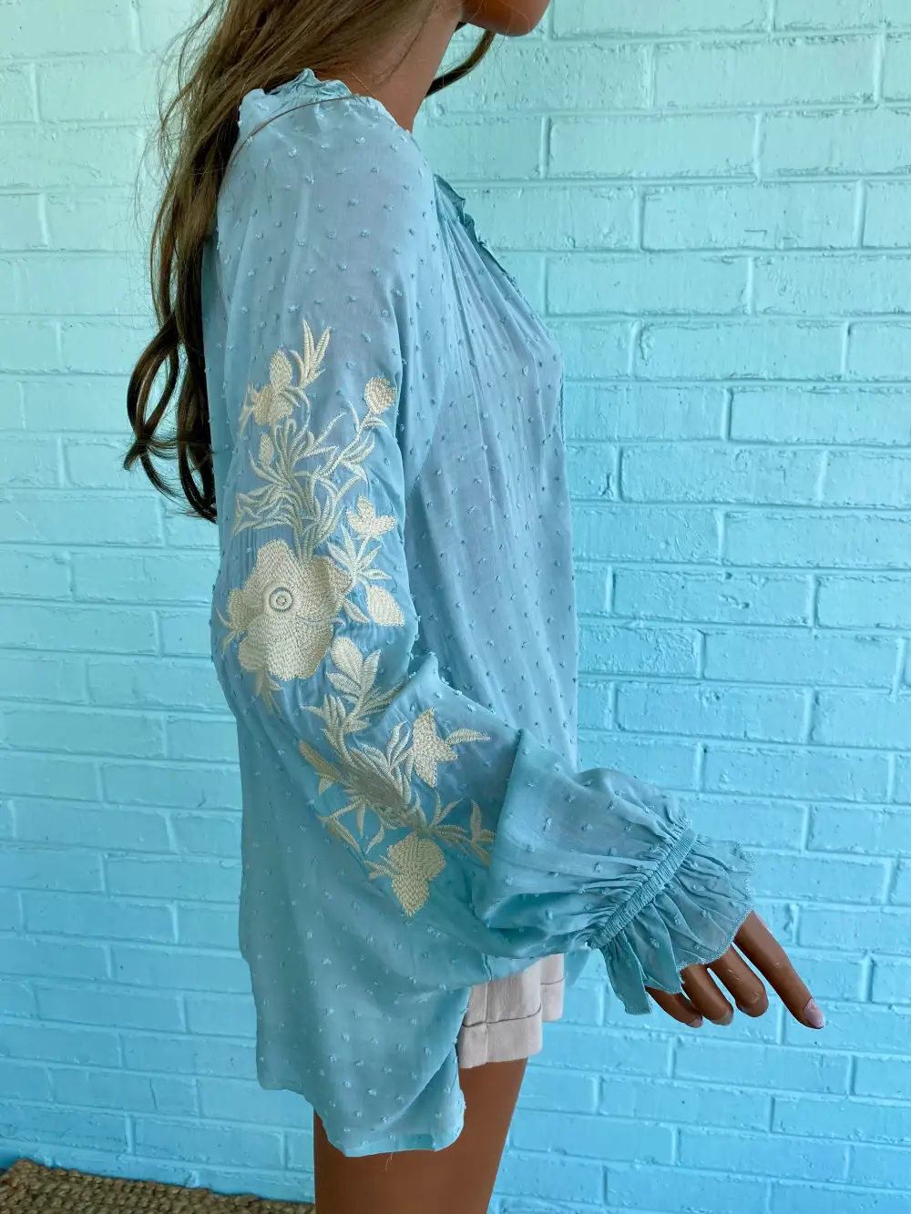 Relaxed Gauze Button Tunic