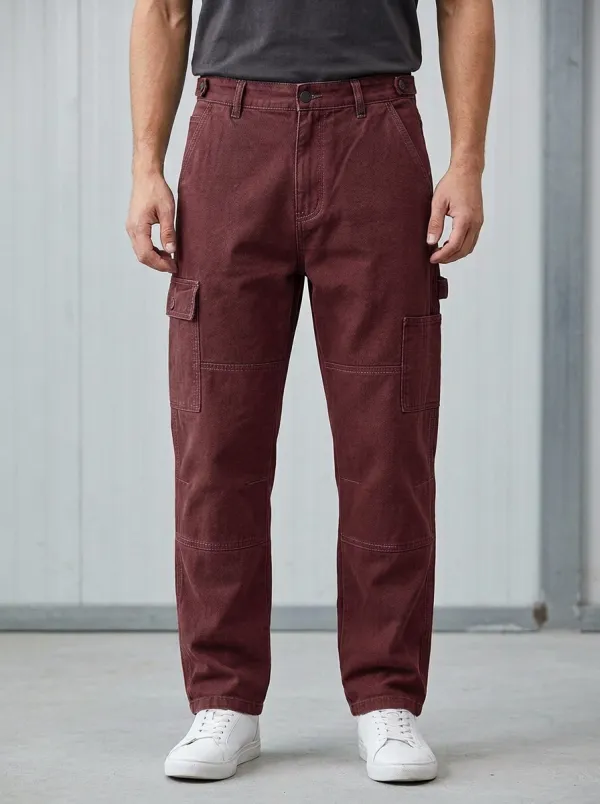 Men's Relaxed Canvas Outdoor Cargo Pants