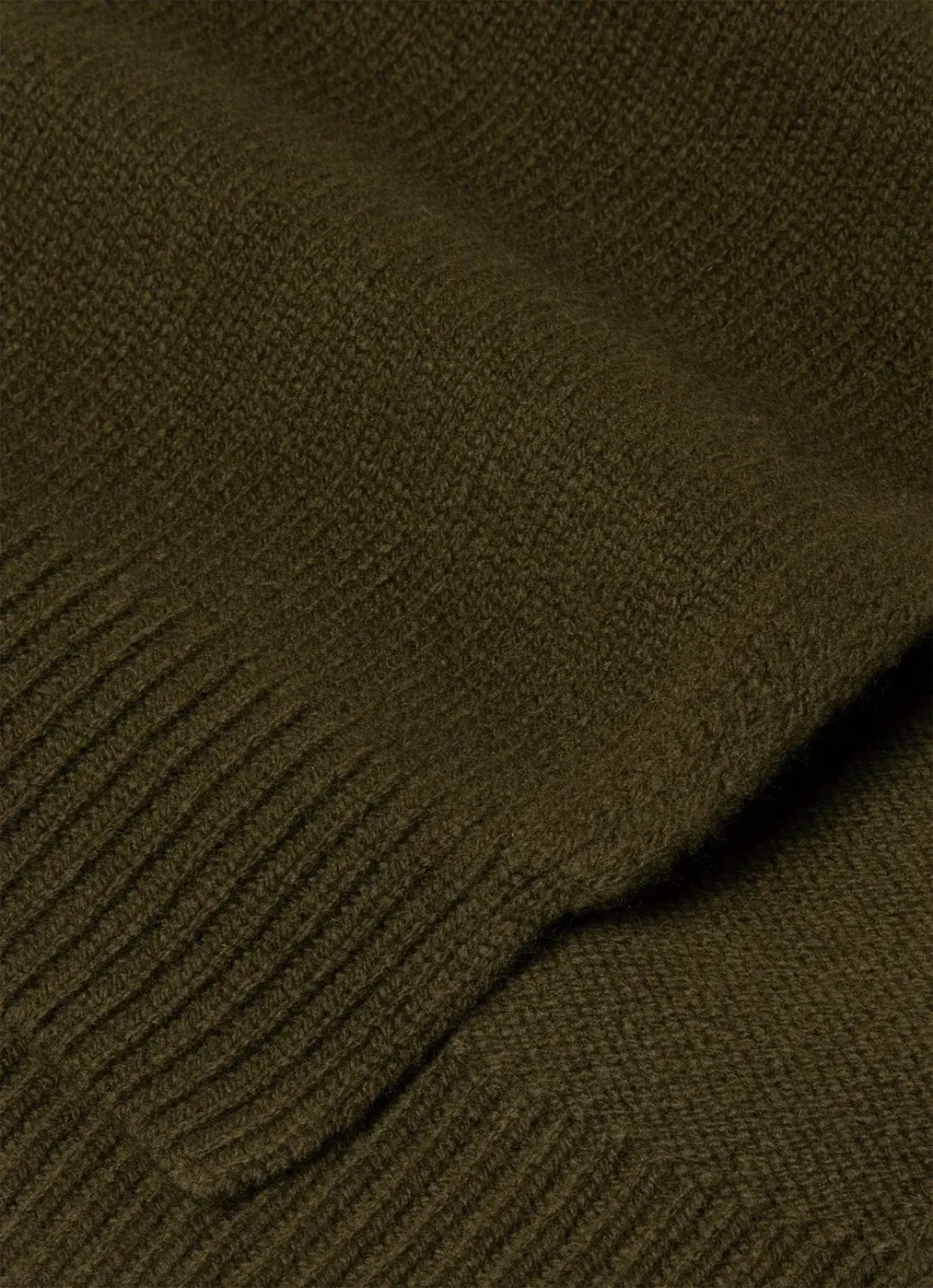 Dark Green Lambswool Scarf