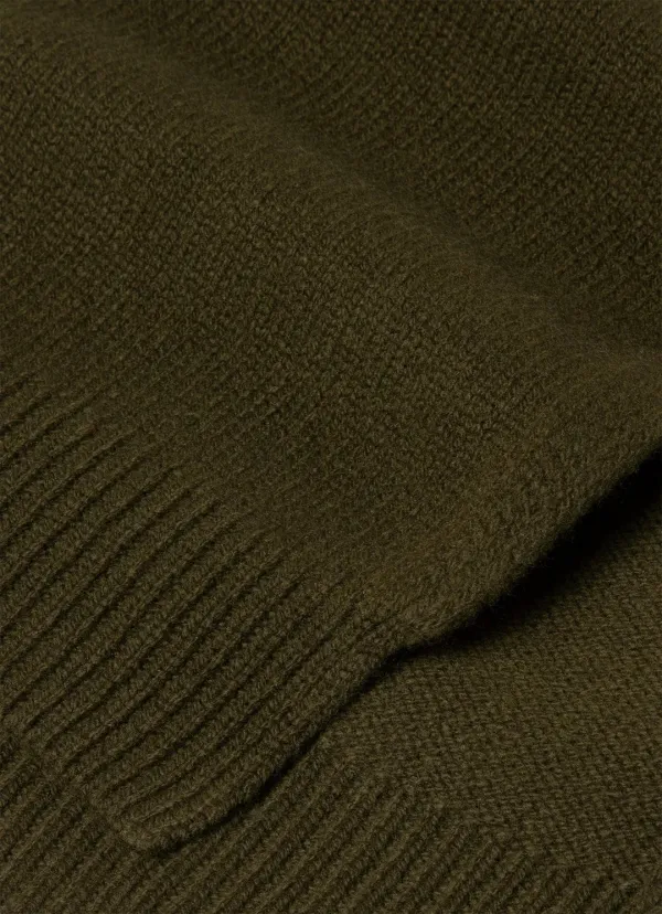 Dark Green Lambswool Scarf