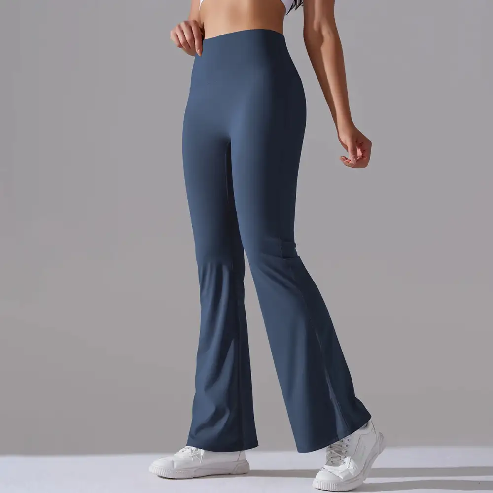Flare Wide Yoga Pants High Waist Gym Fitness Stretch