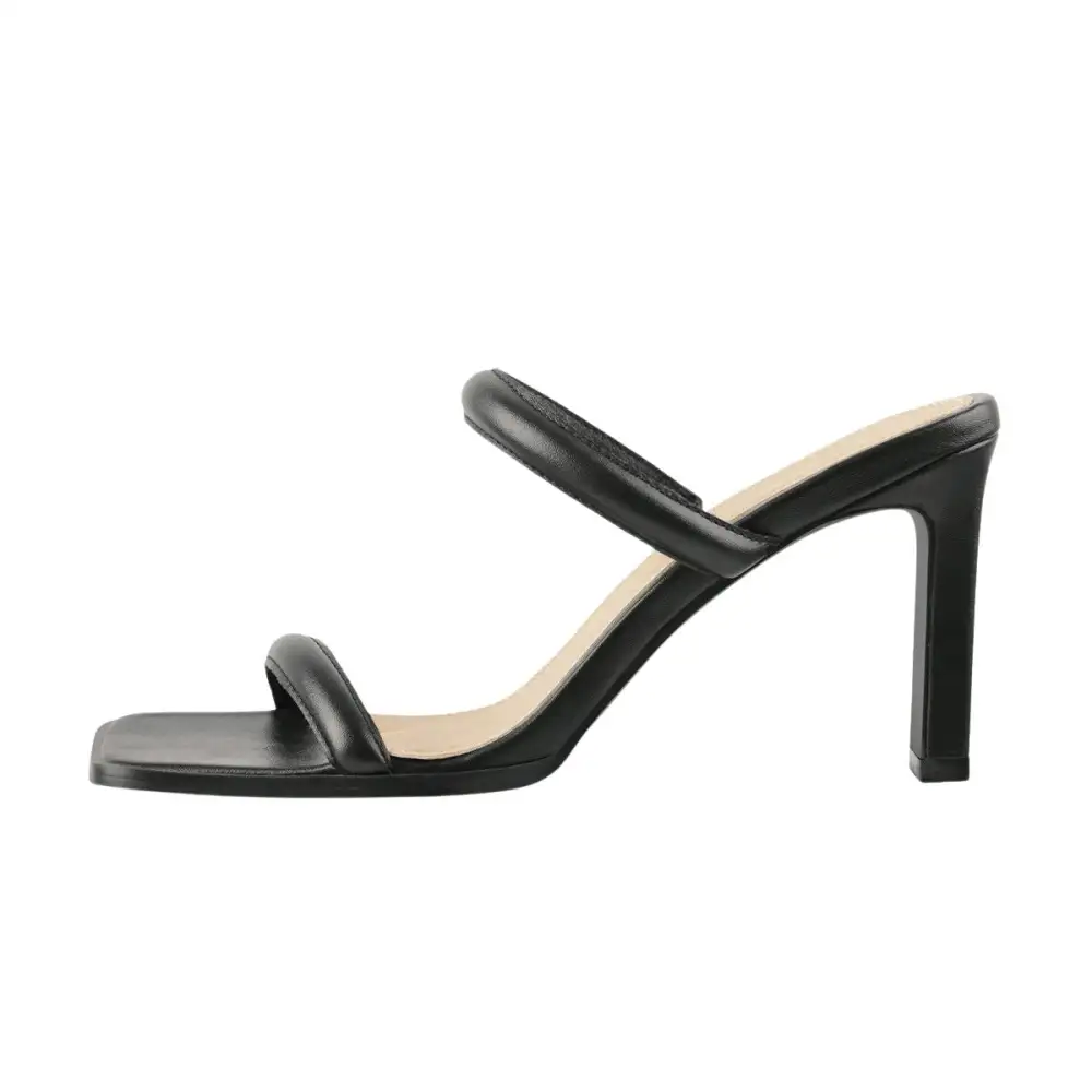 Square Toe Slip On Mule Sandals