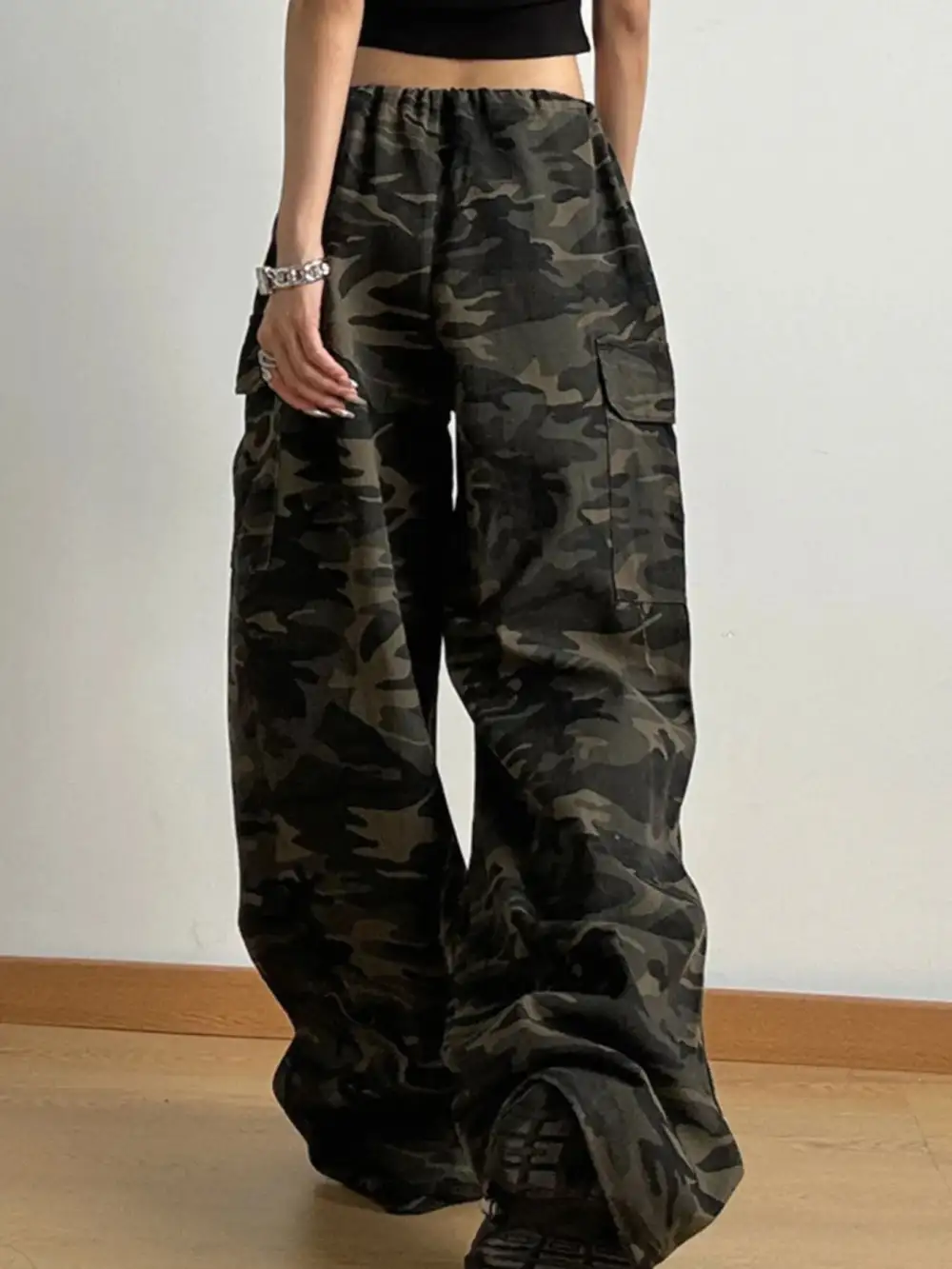 Everyday Wide Leg Drawstring Denim Jeans